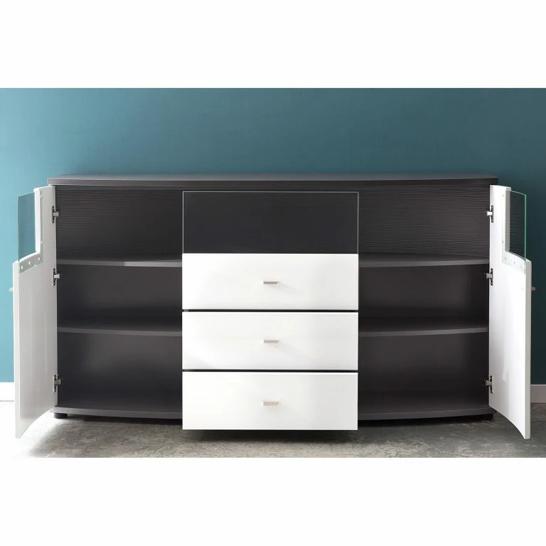 Loftscape Loftscape Buffet Intento II – Blanc Brillant / Anthracite