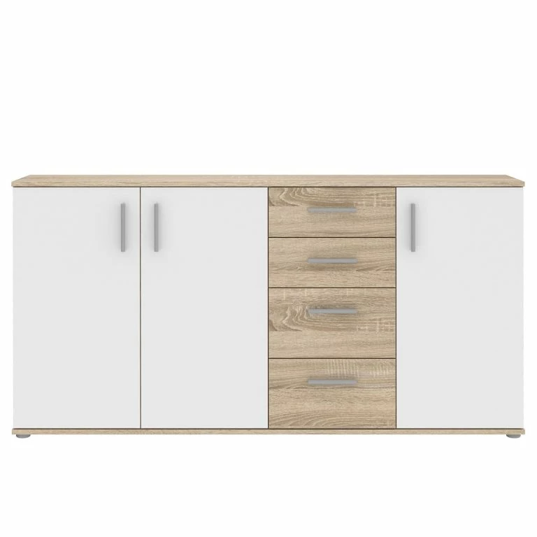 Loftscape Loftscape Buffet Kiltealy – Blanc / Imitation Chêne Sonoma