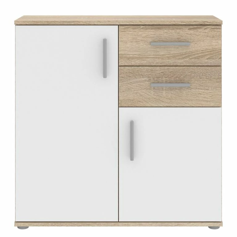 Loftscape Loftscape Buffet Kiltealy I – Blanc / Imitation Chêne Sonoma