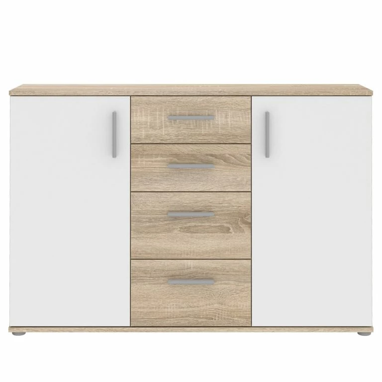 Loftscape Loftscape Buffet Kiltealy II – Blanc / Imitation Chêne Sonoma