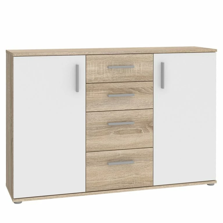 loftscape Loftscape Buffet Kiltealy II – Blanc / Imitation chêne Sonoma