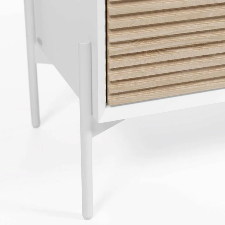 Loftscape Loftscape Buffet Maredale – Frêne Massif – Blanc / Frêne