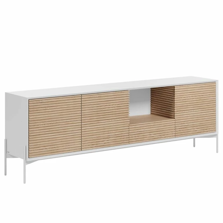 loftscape Loftscape Buffet Maredale – Frêne massif – Blanc / Frêne