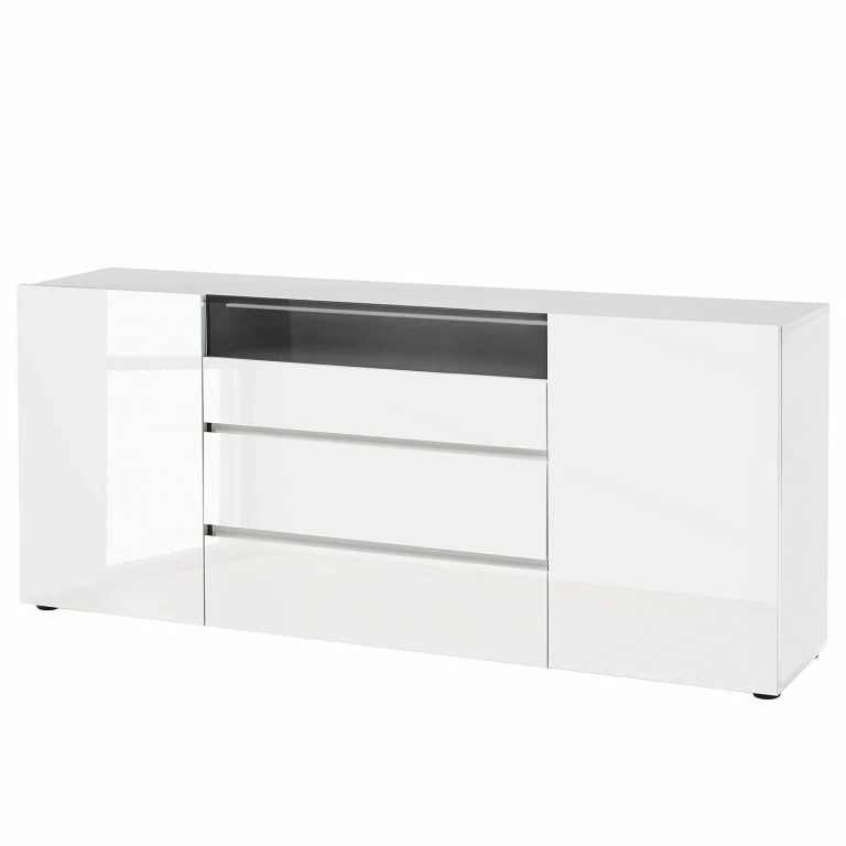 Loftscape Loftscape Buffet Mavie – Blanc Brillant / Noir