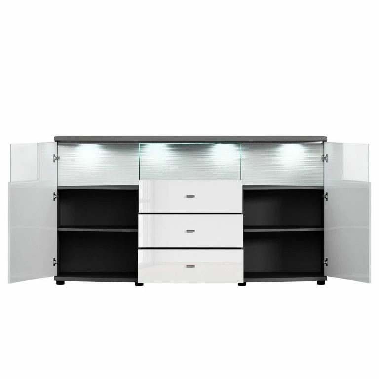 Loftscape Loftscape Buffet Mury – Blanc Brillant / Anthracite