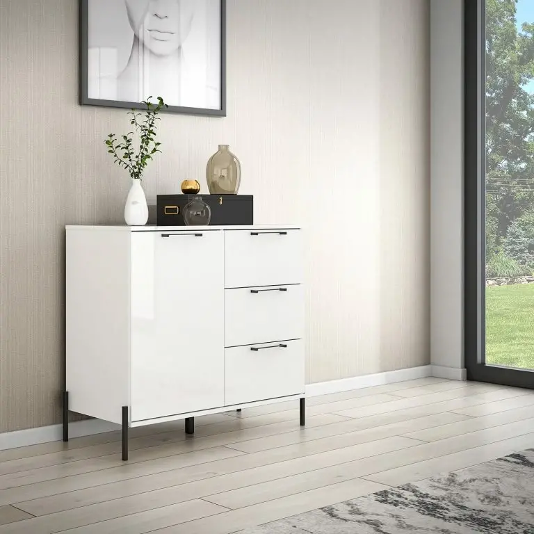 Loftscape Loftscape Buffet Ozora – Blanc Brillant / Blanc Mat