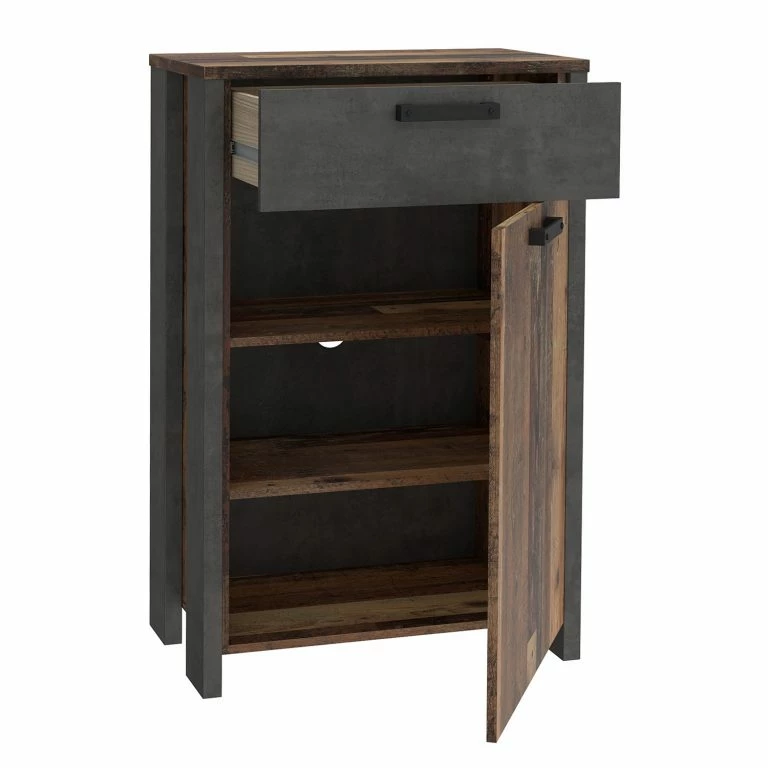 Loftscape Loftscape Buffet Ravenswood II – Imitation Bois Recyclé / Anthracite