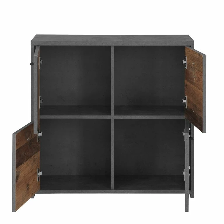 Loftscape Loftscape Buffet Rison II – Gris Foncé / Imitation Bois Ancien