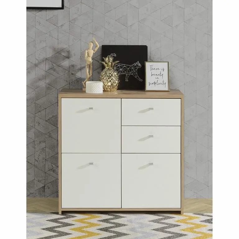 Loftscape Loftscape Buffet Rison III – Imitation Chêne Artisan / Blanc