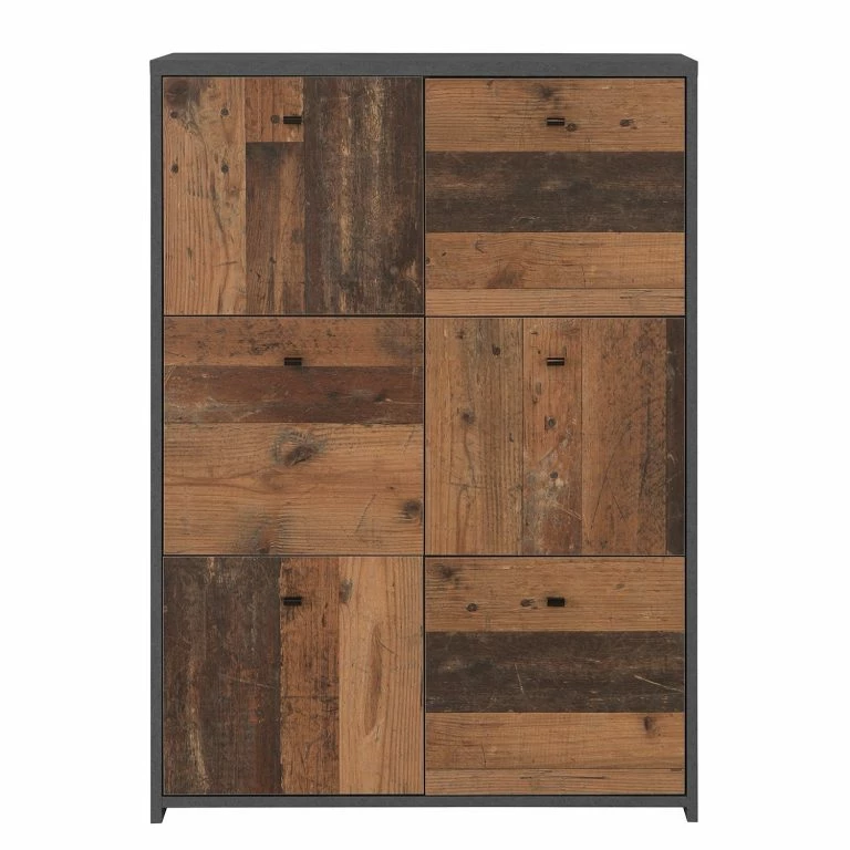 Loftscape Loftscape Buffet Rison V – Gris Foncé / Imitation Bois Ancien