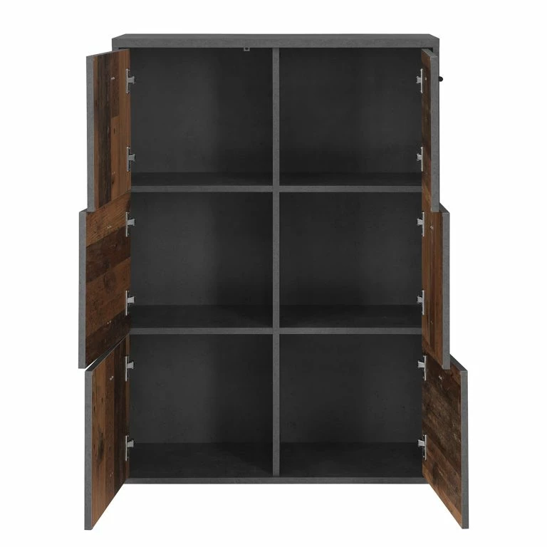 Loftscape Loftscape Buffet Rison V – Gris Foncé / Imitation Bois Ancien