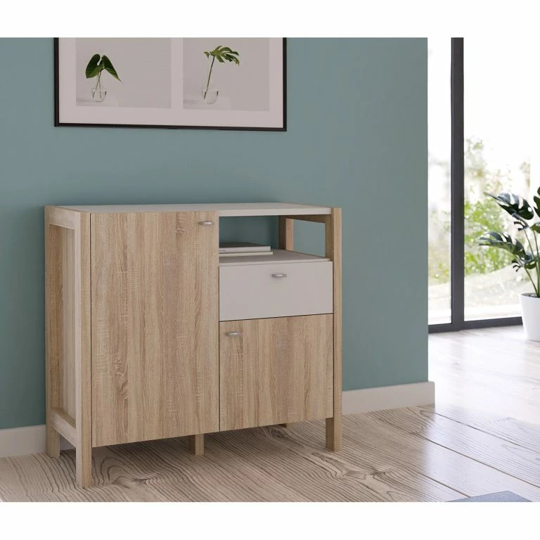 Loftscape Loftscape Buffet Thurles I – Imitation Chêne Sonoma / Blanc