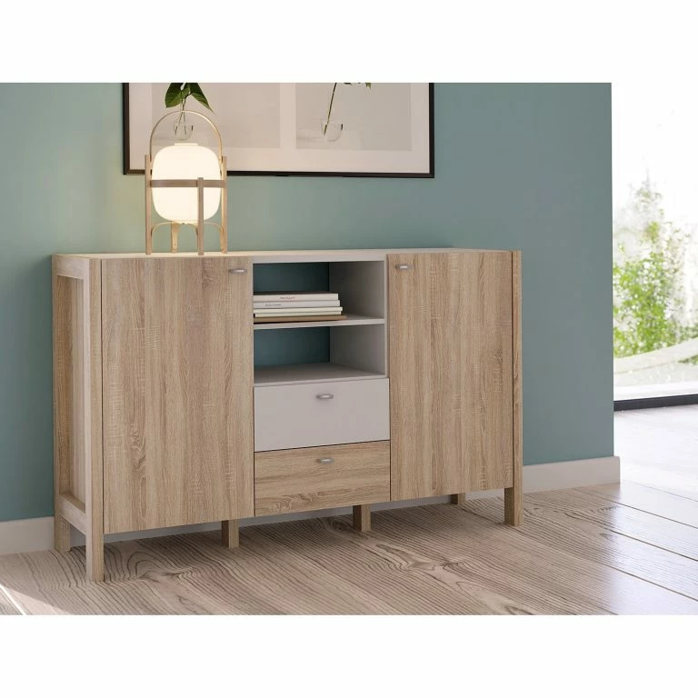 Loftscape Loftscape Buffet Thurles I – Imitation Chêne Sonoma / Blanc