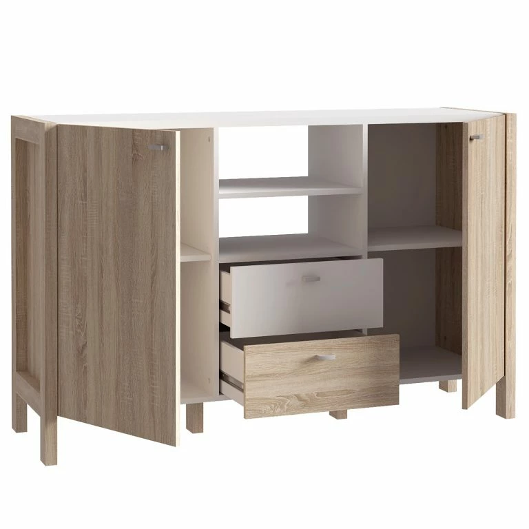 Loftscape Loftscape Buffet Thurles I – Imitation Chêne Sonoma / Blanc