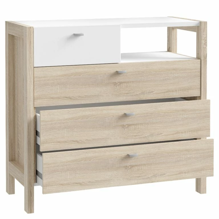 Loftscape Loftscape Buffet Thurles II – Imitation Chêne Sonoma / Blanc