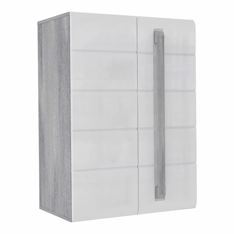 loftscape Loftscape Buffet Toscana – Blanc brillant / Imitation chêne gris