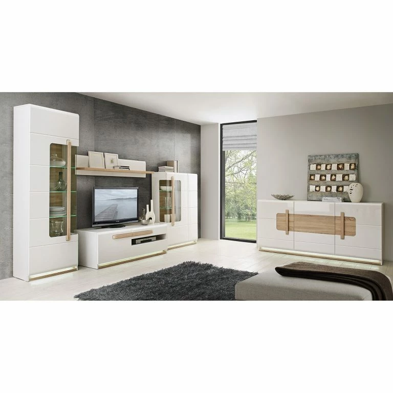 Loftscape Loftscape Buffet Toscana – Éclairage Inclus – Imitation Chêne De Sonoma