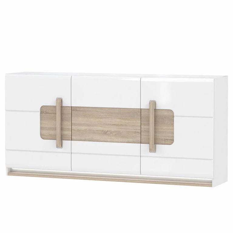 loftscape Loftscape Buffet Toscana – Éclairage inclus – Imitation chêne de Sonoma