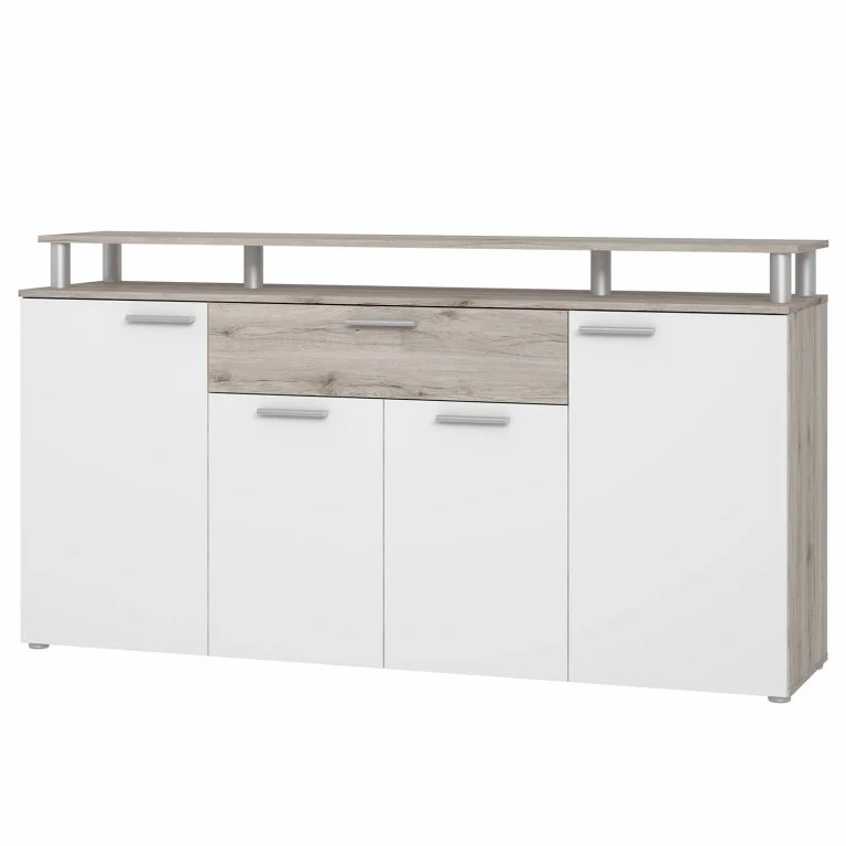 loftscape Loftscape Buffet Union City – Blanc mat / Imitation chêne sable