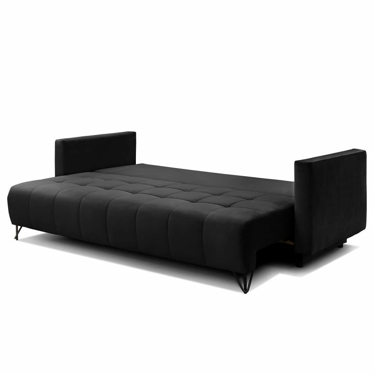Loftscape Loftscape Canapé Convertible Bristol – Velours – Velours Ravi: Noir
