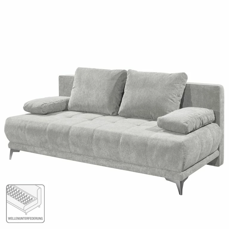 Loftscape Loftscape Canapé Convertible Carrum – Microfibre – Microfibre Ranu: Argenté