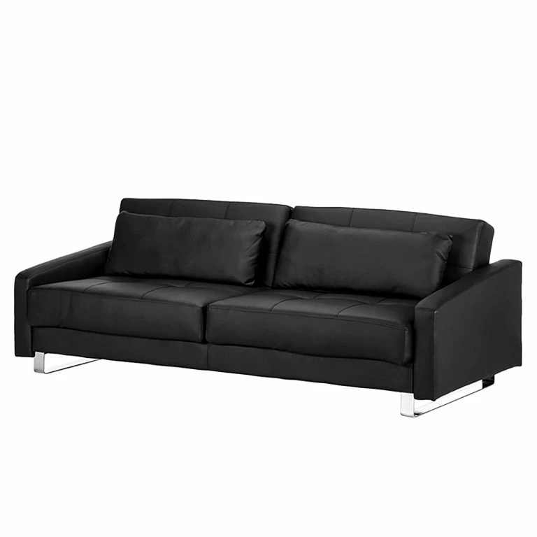 loftscape Loftscape Canapé convertible Club – Imitation cuir – Noir
