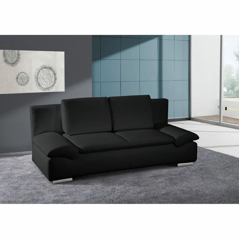 Loftscape Loftscape Canapé Convertible Norris II – Cuir Véritable Noir