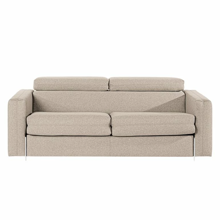 Loftscape Loftscape Canapé Convertible Wissant I – Aspect Cuir Vieilli – Cachemire