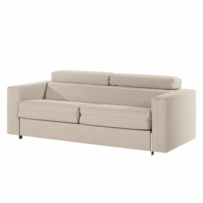 loftscape Loftscape Canapé convertible Wissant I – Aspect cuir vieilli – Cachemire