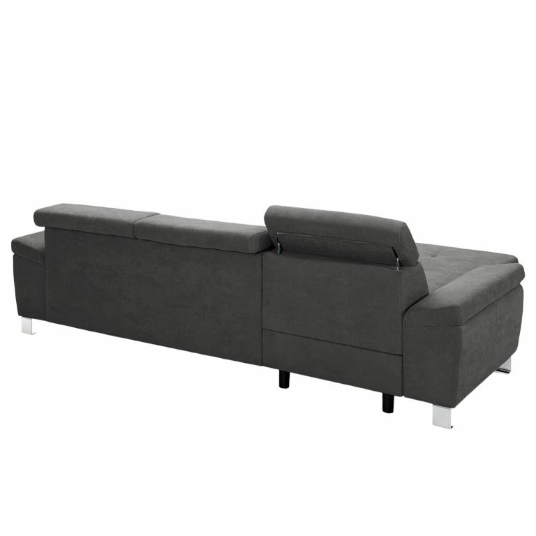 Loftscape Loftscape Canapé D’angle Busene I – Microfibre – Microfibre Enza: Gris Foncé – Méridienne Courte à Gauche (vue De Face) – Sans Fonction Couchage