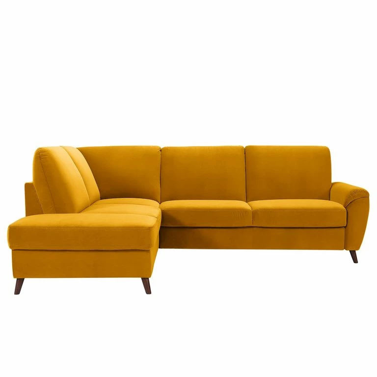 Loftscape Loftscape Canapé D’angle Chanly – Microfibre – Microfibre Faria: Jaune – Méridienne Longue à Gauche (vue De Face) – Sans Fonction Couchage