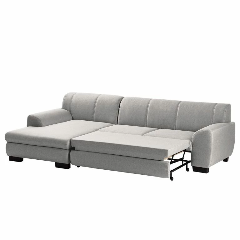 Loftscape Loftscape Canapé D’angle Lefroy I – Tissu – Gris Clair – Méridienne Courte à Gauche (vue De Face) – Fonction Couchage