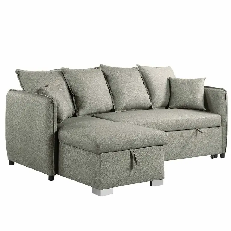 Loftscape Loftscape Canapé D’angle Lillers – Tissu – Gris Lumineux – Méridienne Courte à Gauche (vue De Face)