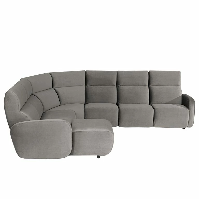 Loftscape Loftscape Canapé D’angle Mezin I – Velours – Velours Ravi: Taupe