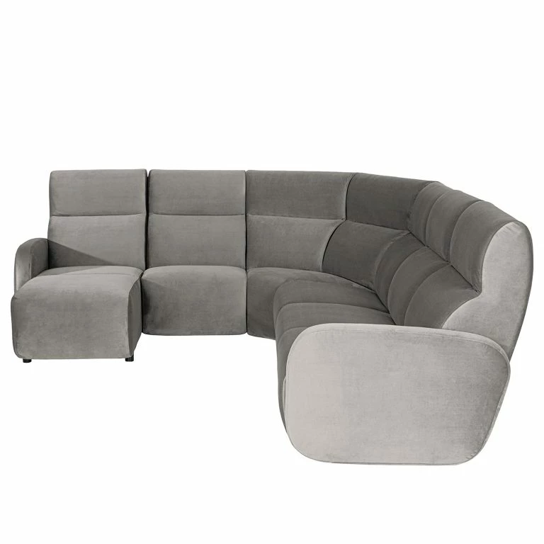 Loftscape Loftscape Canapé D’angle Mezin I – Velours – Velours Ravi: Taupe