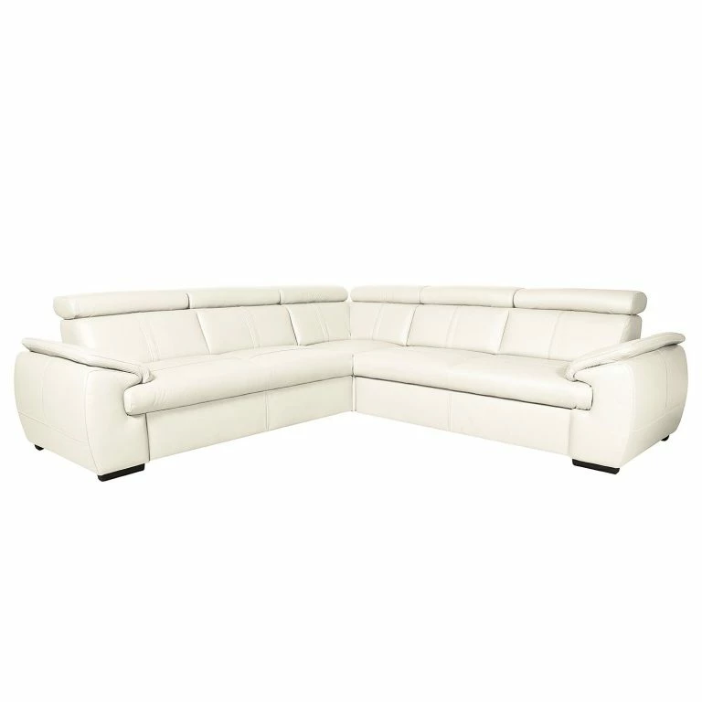 loftscape Loftscape Canapé d’angle Olival III – Blanc vieilli – Fonction lit à gauche (vue de face)