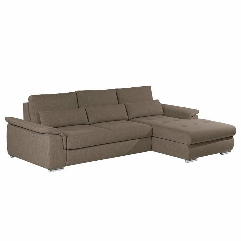 loftscape Loftscape Canapé d’angle Renay I – Tissu Meara: Cubanit – Méridienne courte à droite (vue de face)