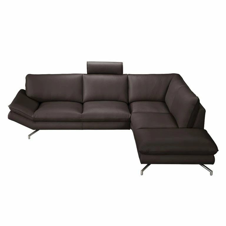 Loftscape Loftscape Canapé D’angle Sharon – Mocca – Méridienne Courte à Droite (vue De Face) – Avec Appui-tête