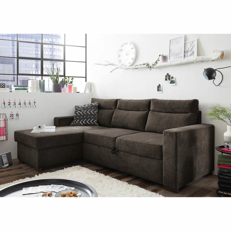 Loftscape Loftscape Canapé D’angle Veuves – Microfibre – Microfibre Ranu: Gris Minéral