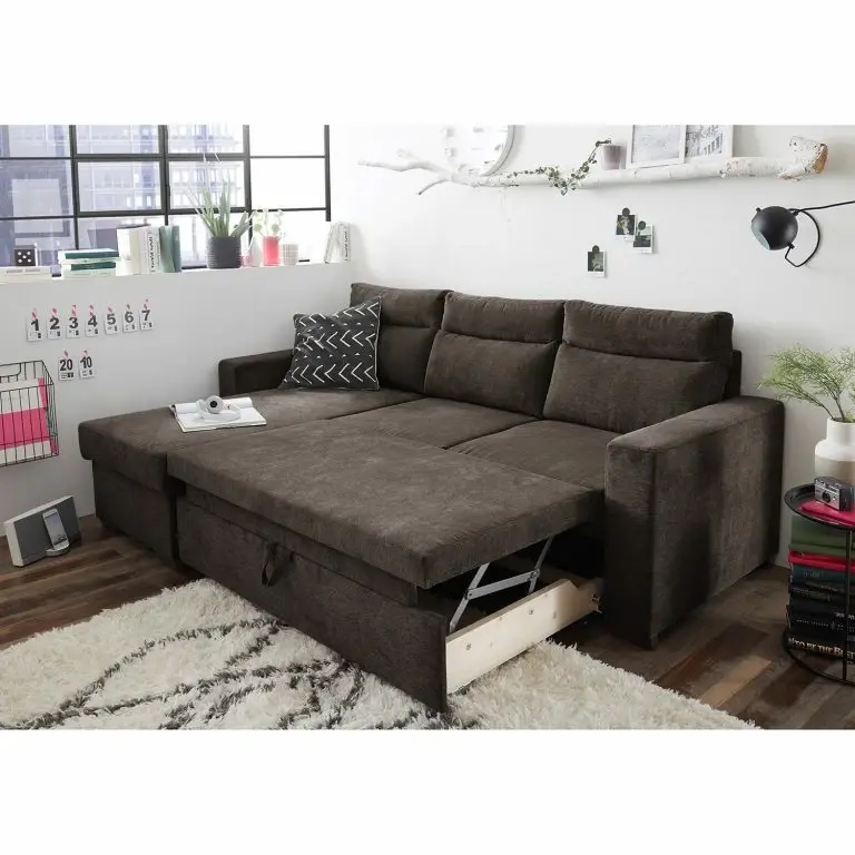 Loftscape Loftscape Canapé D’angle Veuves – Microfibre – Microfibre Ranu: Gris Minéral