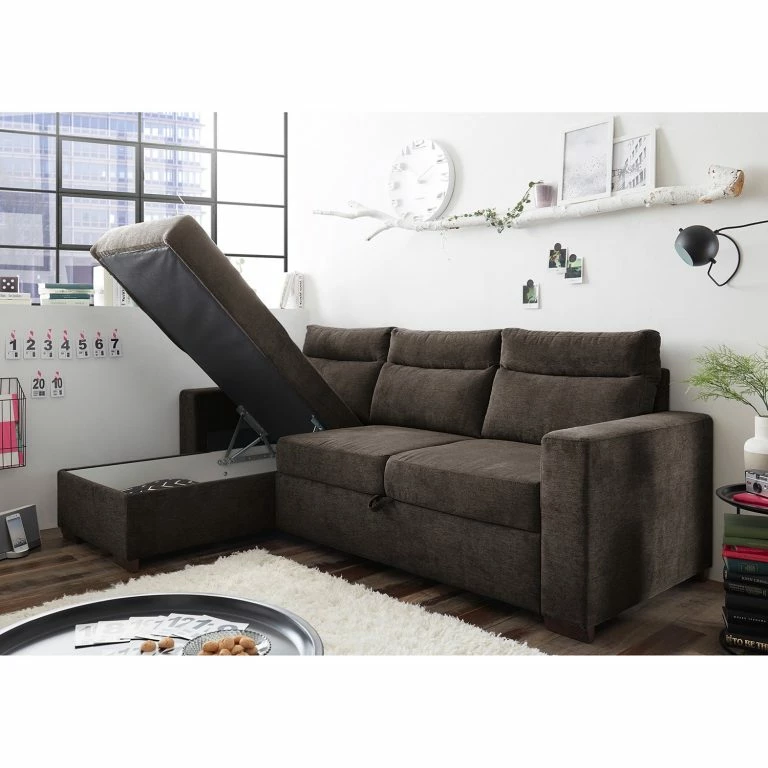 Loftscape Loftscape Canapé D’angle Veuves – Microfibre – Microfibre Ranu: Gris Minéral