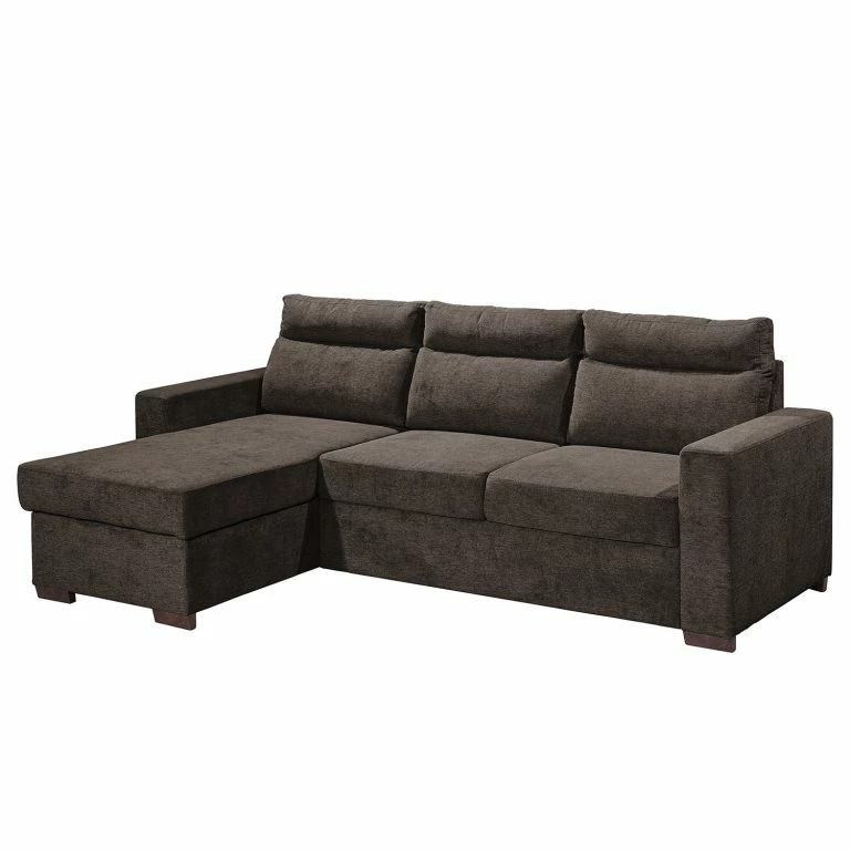 loftscape Loftscape Canapé d’angle Veuves – Microfibre – Microfibre Ranu: Gris minéral