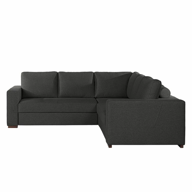 Loftscape Loftscape Canapé D’angle Woodway I – Tissu – Noir – Méridienne Longue à Droite (vue De Face) – Aucun Accessoire Fourni