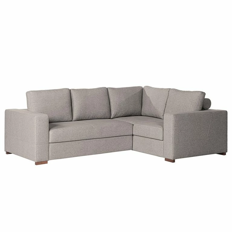 loftscape Loftscape Canapé d’angle Woodway II – Tissu – Gris – Méridienne longue à droite (vue de face) – Aucun accessoire fourni