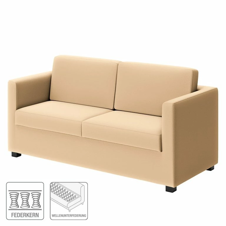 Loftscape Loftscape Canapé Deven IV (2 Places) – Cuir Pigmenté – Crème