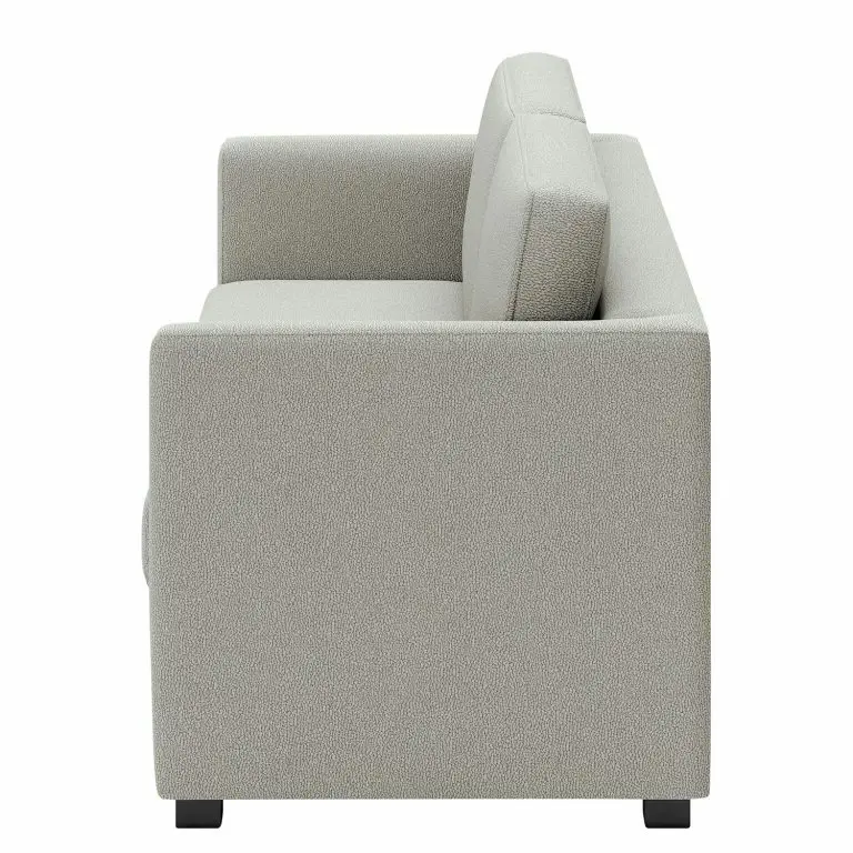 Loftscape Loftscape Canapé Deven X (2 Places) – Aspect Cuir Vieilli – Gris Clair