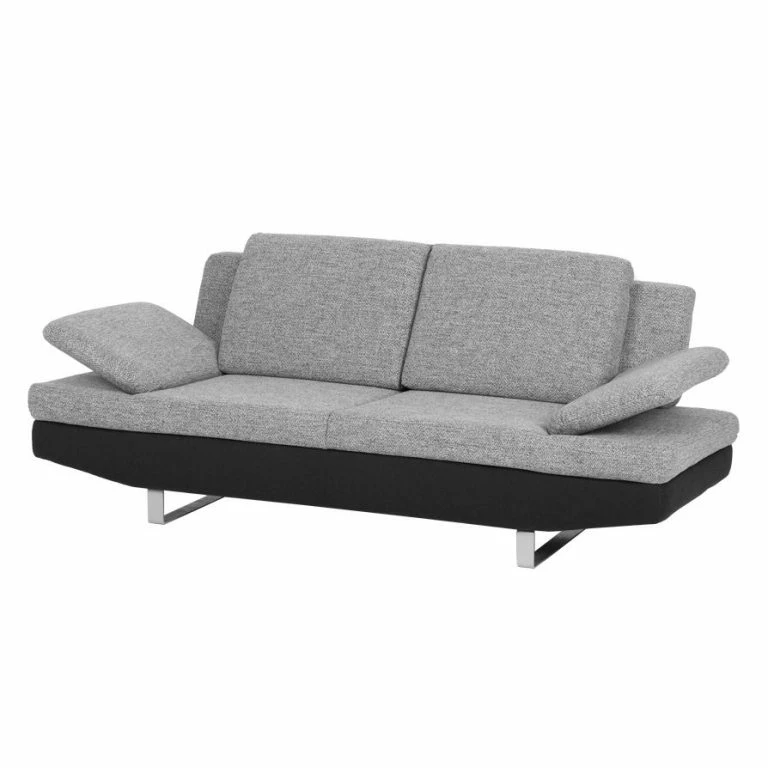 Loftscape Loftscape Canapé Felipa (2 Places) – Tissu Noir / Structuré Gris