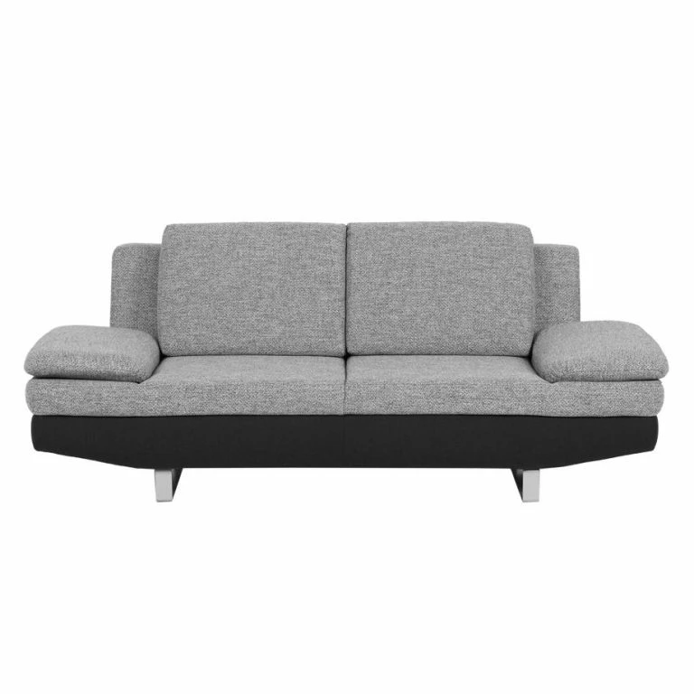 Loftscape Loftscape Canapé Felipa (2 Places) – Tissu Noir / Structuré Gris