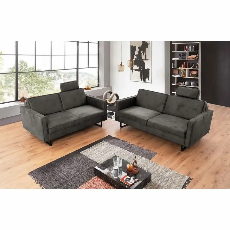 Loftscape Loftscape Canapé Godow (2/3 Places) – Microfibre Flavie: Gris