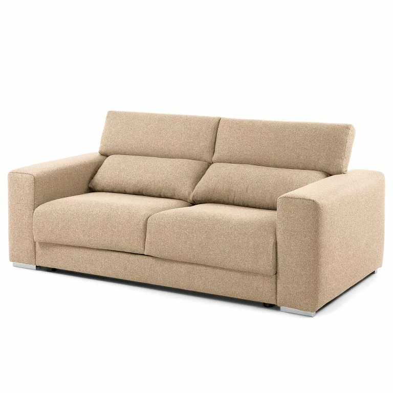 Loftscape Loftscape Canapé Karrum (3 Places) – Chenille – Tissu Chenille Chaja: Beige